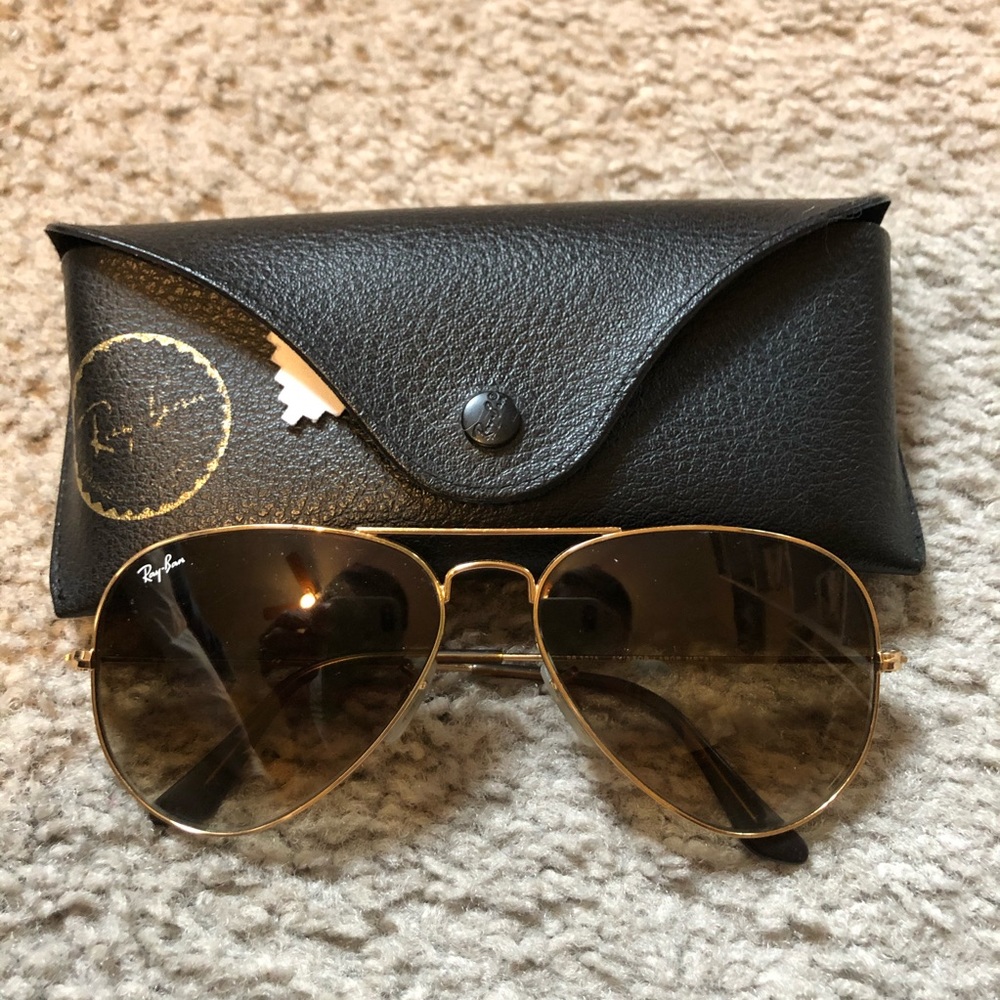 Ray Ban aviator sunglasses.